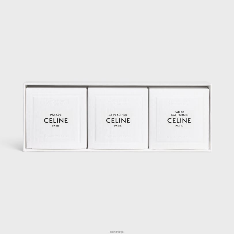 CELINE unisex parfymerte såper setparade, la peau nue, eau de californie 3x100g V0PT61481 tilbehør én farge