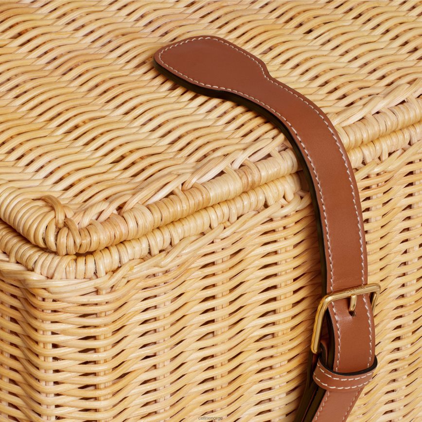 CELINE unisex hundelekeboks i rotting og kalveskinn tan tilbehør TZLR6J1773