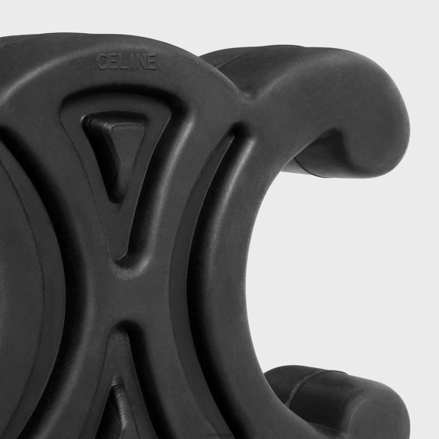 CELINE unisex liten triomphe hundeleke i gummi svart tilbehør TZLR6J1704