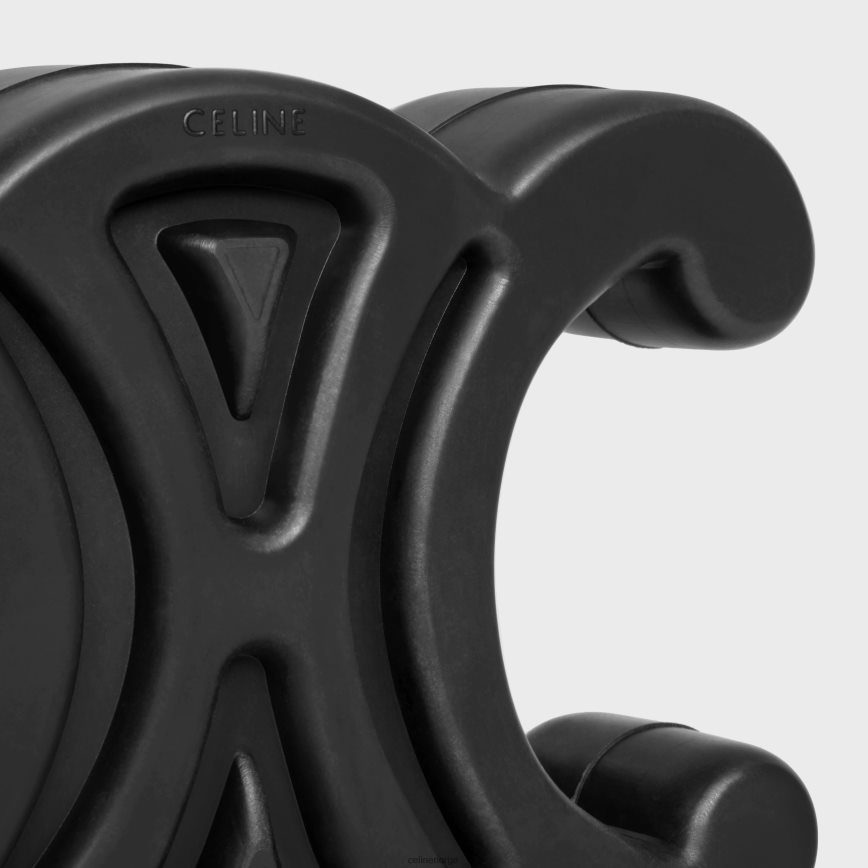 CELINE unisex triomphe hundeleke i gummi svart tilbehør TZLR6J1703